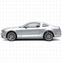 Kit Adesivi in Vinile con Strisce per Battitacco Logo GT per Musclecar Musclecarmodel 2010-2014_4