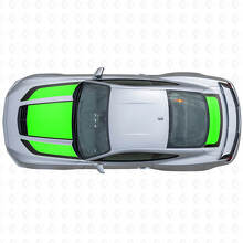Kit Adesivi in Vinile Strisce Nero Opaco Cofano Bagagliaio per Musclecar Musclecarmodel 2023_2