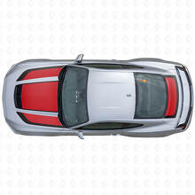 Kit Adesivi in Vinile Strisce Nero Opaco Cofano Bagagliaio per Musclecar Musclecarmodel 2023_4