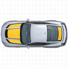 Kit Adesivi in Vinile Strisce Nero Opaco Cofano Bagagliaio per Musclecar Musclecarmodel 2023_6