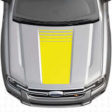 Kit Adesivo in Vinile Striscia Centrale Stroboscopica Cofano per Musclecar Ranger 2024-26_6