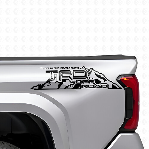 Set di Adesivi Laterali in Vinile Stile Montagna TRD Off Road per Camion Toyota