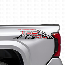 Set di Adesivi Laterali in Vinile Stile Montagna TRD Off Road per Camion Toyota_4