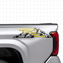Set di Adesivi Laterali in Vinile Stile Montagna TRD Off Road per Camion Toyota_5