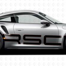 Adesivo Grande con Logo Laterale Porsche 911 con contorno_2