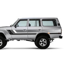 Kit Adesivi in Vinile Stile Vintage per Strisce Laterali per Toyota Land Cruiser 1986_3