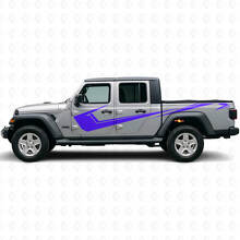 Kit di Adesivi in Vinile a Strisce Laterali Angolari per Jeep Gladiator 2020-27_2