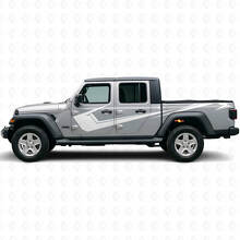 Kit di Adesivi in Vinile a Strisce Laterali Angolari per Jeep Gladiator 2020-27_5