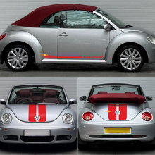 Kit di Adesivi in Vinile a Doppie Strisce in Stile Dune per Cofano, Bagagliaio e Latri per Volkswagen Beetle Cabriolet_2