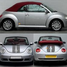 Kit di Adesivi in Vinile a Doppie Strisce in Stile Dune per Cofano, Bagagliaio e Latri per Volkswagen Beetle Cabriolet_3