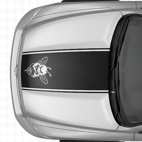 Adesivo in vinile con contorno a strisce Grumpy Bee per Dodge Ram 1500 2500 3500
