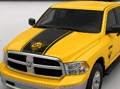 Adesivo Striscia da Corsa Grumpy Bee Hood #78 per Dodge Ram 1500 2500 3500