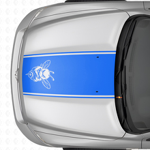 Adesivo in vinile con contorno a strisce Grumpy Bee per Dodge Ram 1500 2500 3500_2