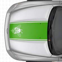 Adesivo in vinile con contorno a strisce Grumpy Bee per Dodge Ram 1500 2500 3500_3