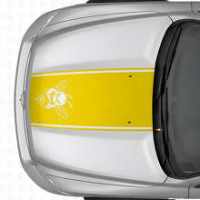 Adesivo in vinile con contorno a strisce Grumpy Bee per Dodge Ram 1500 2500 3500_5