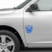Set di Adesivi Laterali in Vinile Scudo Ape Brusca per Dodge Ram 1500-3500_2