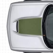 Pellicola adesiva per bocchetta cofano con contorno oscurato per Dodge Challenger 2015+_3
