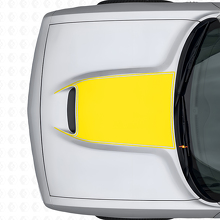 Pellicola adesiva per bocchetta cofano con contorno oscurato per Dodge Challenger 2015+_6