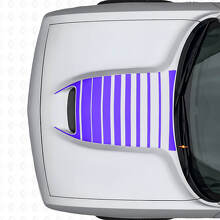 Strisce Adesive in Vinile per Ventilazione Cofano Strobe per Dodge Challenger 2015+_2