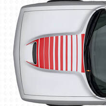 Strisce Adesive in Vinile per Ventilazione Cofano Strobe per Dodge Challenger 2015+_4