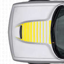 Strisce Adesive in Vinile per Ventilazione Cofano Strobe per Dodge Challenger 2015+_6