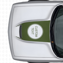 Adesivo in Vinile per Presa d'Aria Cofano con Scritta Personalizzata per Dodge Challenger 2015+_3