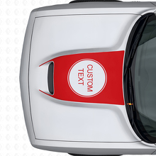 Adesivo in Vinile per Presa d'Aria Cofano con Scritta Personalizzata per Dodge Challenger 2015+_4