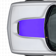 Adesivo Vinilico Blackout Cofano per Dodge Challenger 2015+_2