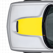 Adesivo Vinilico Blackout Cofano per Dodge Challenger 2015+_6