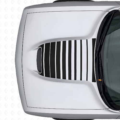 Adesivo in Vinile a Strisce Stroboscopiche per Cofano per Dodge Challenger 2015+_1