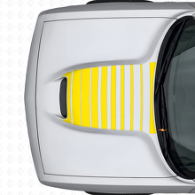 Adesivo in Vinile a Strisce Stroboscopiche per Cofano per Dodge Challenger 2015+_6