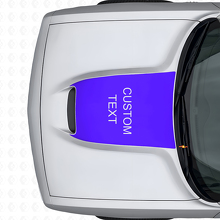 Adesivo in vinile per cofano con lettering personalizzato blackout per Dodge Challenger 2015+_2