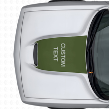 Adesivo in vinile per cofano con lettering personalizzato blackout per Dodge Challenger 2015+_3