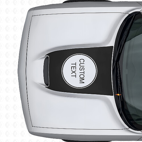 Adesivo in Vinile con Lettere Personalizzate per Cofano Dodge Challenger 2015+_1