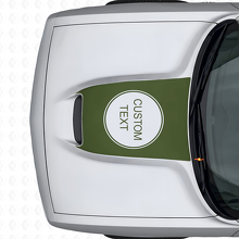 Adesivo in Vinile con Lettere Personalizzate per Cofano Dodge Challenger 2015+_3