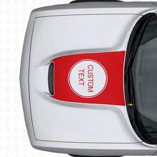 Adesivo in Vinile con Lettere Personalizzate per Cofano Dodge Challenger 2015+_4