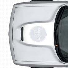 Adesivo in Vinile con Lettere Personalizzate per Cofano Dodge Challenger 2015+_5