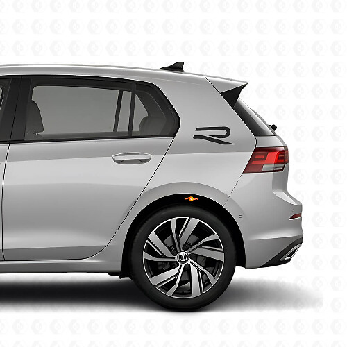 Kit Adesivi Vinile Logo R Posteriore per Volkswagen Golf R MK8 2023_1