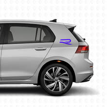 Kit Adesivi Vinile Logo R Posteriore per Volkswagen Golf R MK8 2023_2