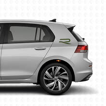 Kit Adesivi Vinile Logo R Posteriore per Volkswagen Golf R MK8 2023_3