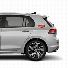 Kit Adesivi Vinile Logo R Posteriore per Volkswagen Golf R MK8 2023_4