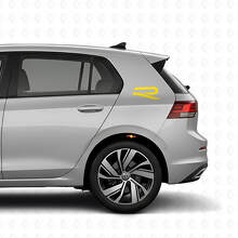 Kit Adesivi Vinile Logo R Posteriore per Volkswagen Golf R MK8 2023_6
