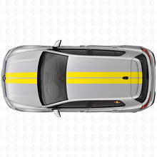 Kit Adesivi Vinile Strisce Doppie da Corsa per Cofano e Tetto per Volkswagen Golf R MK8 2023_6