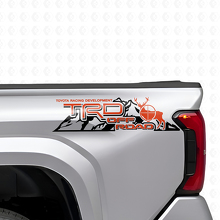 Set di Adesivi Laterali Posteriori in Vinile TRD Off Road Mountains per Camion Toyota_4