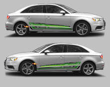 Kit di Adesivi in Vinile con Strisce Laterali Techno Style per Audi A3_3