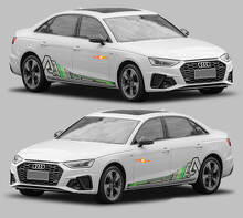 Kit di adesivi in vinile a strisce per sottoscocca stile A4 per Audi A4_3