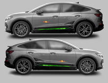 Kit di adesivi in vinile strisce laterali Accent per Audi Q4 Sportback E-Tron_2
