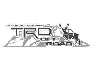 2 Toyota TRD Off Mountain Deer Deer TRD Sviluppo Svelosk Side Decalcomanie Vinile Adesivo 2