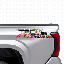 Kit di adesivi in vinile laterali posteriori stile TRD Off Road Mountain Deer per Toyota Tacoma Tundra_4