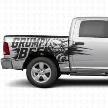 Kit Adesivi Laterali in Stile Splash Ape Brontolona per Camion Dodge Ram_2